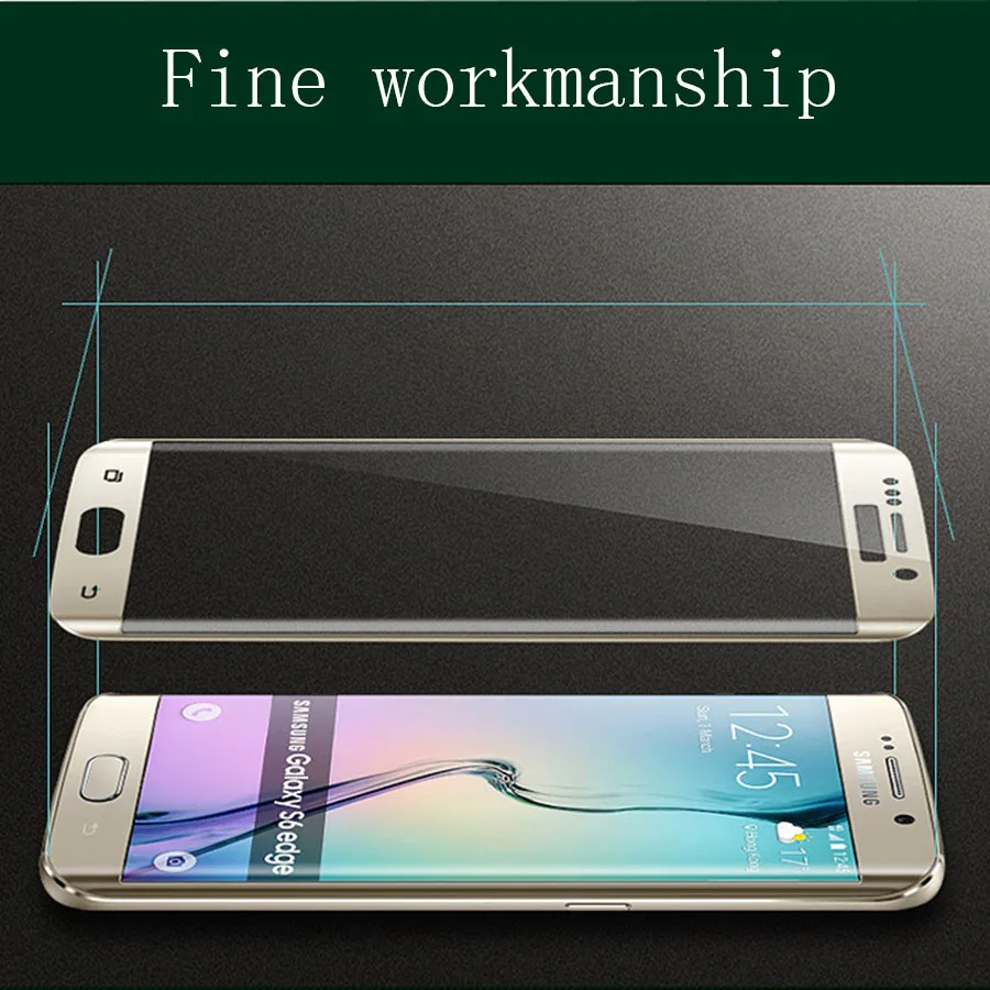 3D полное покрытие для Samsung Galaxy S6 Edge Plus Защитное стекло экрана телефона закаленное