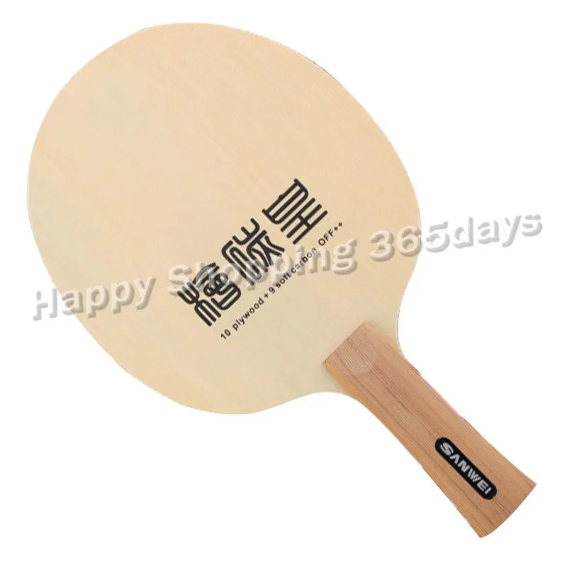 Sanwei T1091AA Hinoki Carbon 10 фанера + 9 мягких catbon OFF лезвие для настольного тенниса|carbon table