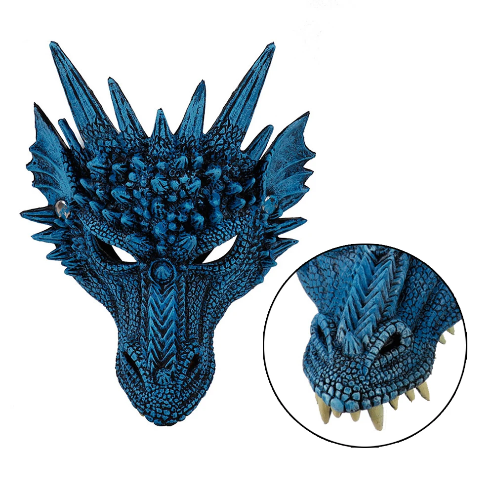 Новый злой Дракон маска 3D животных пены ПУ Лун китайский костюм дракона для