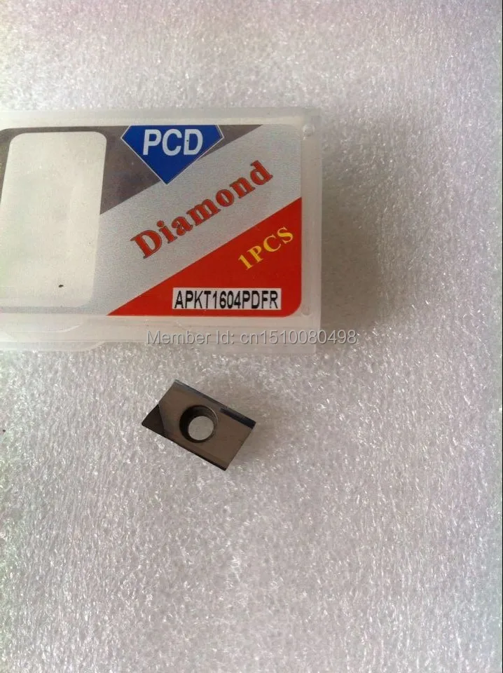 

2PCS PCD Inserts APKT160404PDER PCD Suitable For Lathe Tools