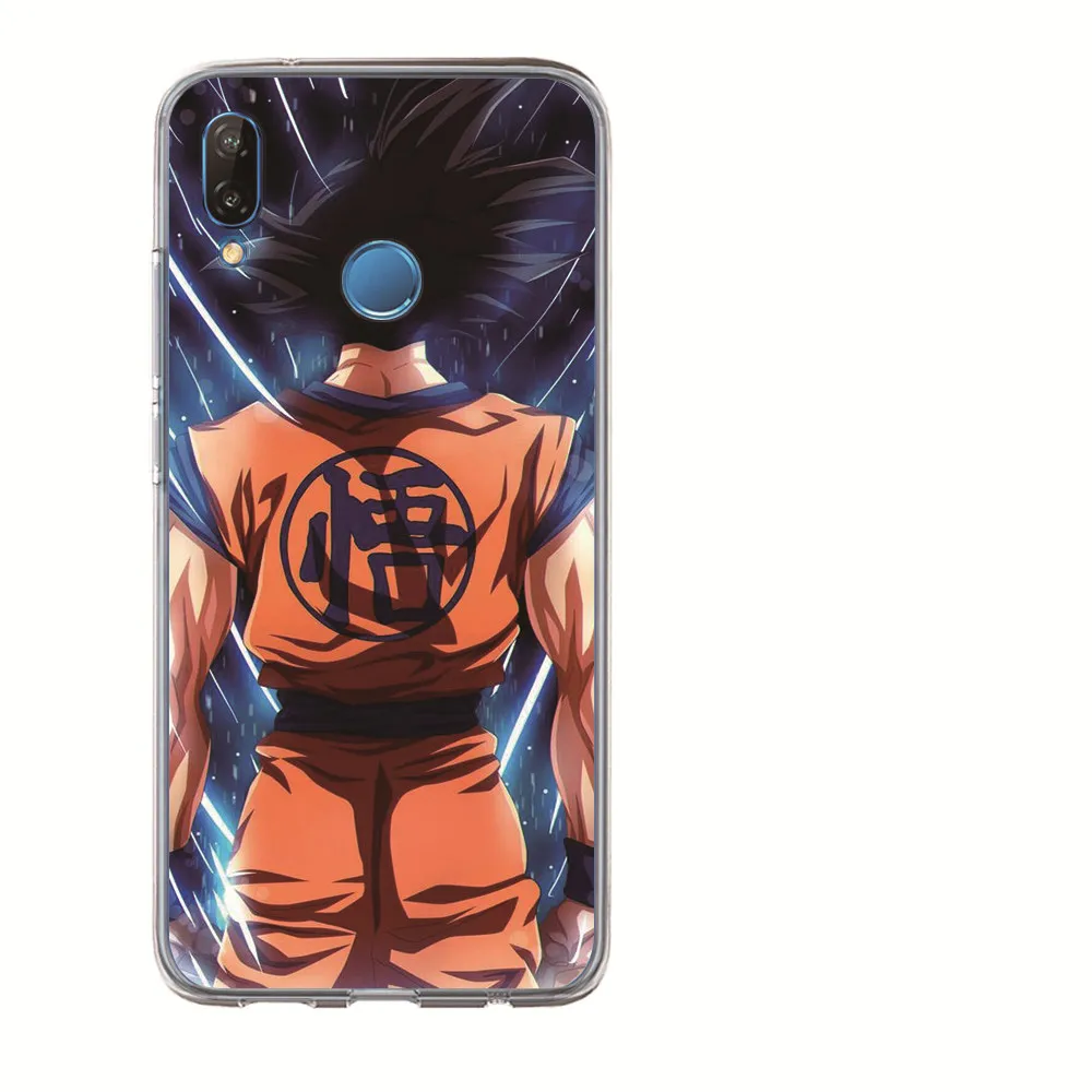For Huawei P30 Lite Pro Y5II Y5 2017 Y6II Y6 Y7 Nova2 Nova3i Coque Etui Luxury Dragon Ball Super Son Goku Cartoon Phone Case |