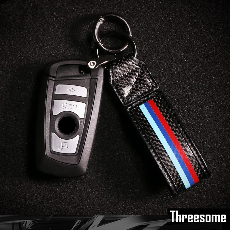 SRXTZM автомобильный брелок из углеродного волокна для BMW M Sport E90 E60 F30 Mercedes W204 W211 GLA GLK