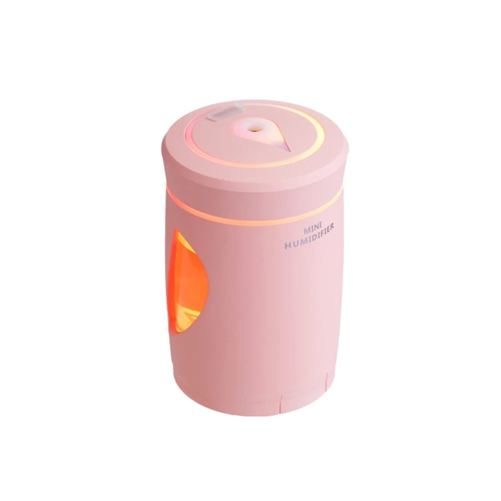 pink 220 мл увлажнитель воздуха Мини Портативный USB Ночной свет с увлажнителем тумана перезаряжаемый 7 цветов Ночной свет бутылка колпачки форма - Испускаемый цвет: pink