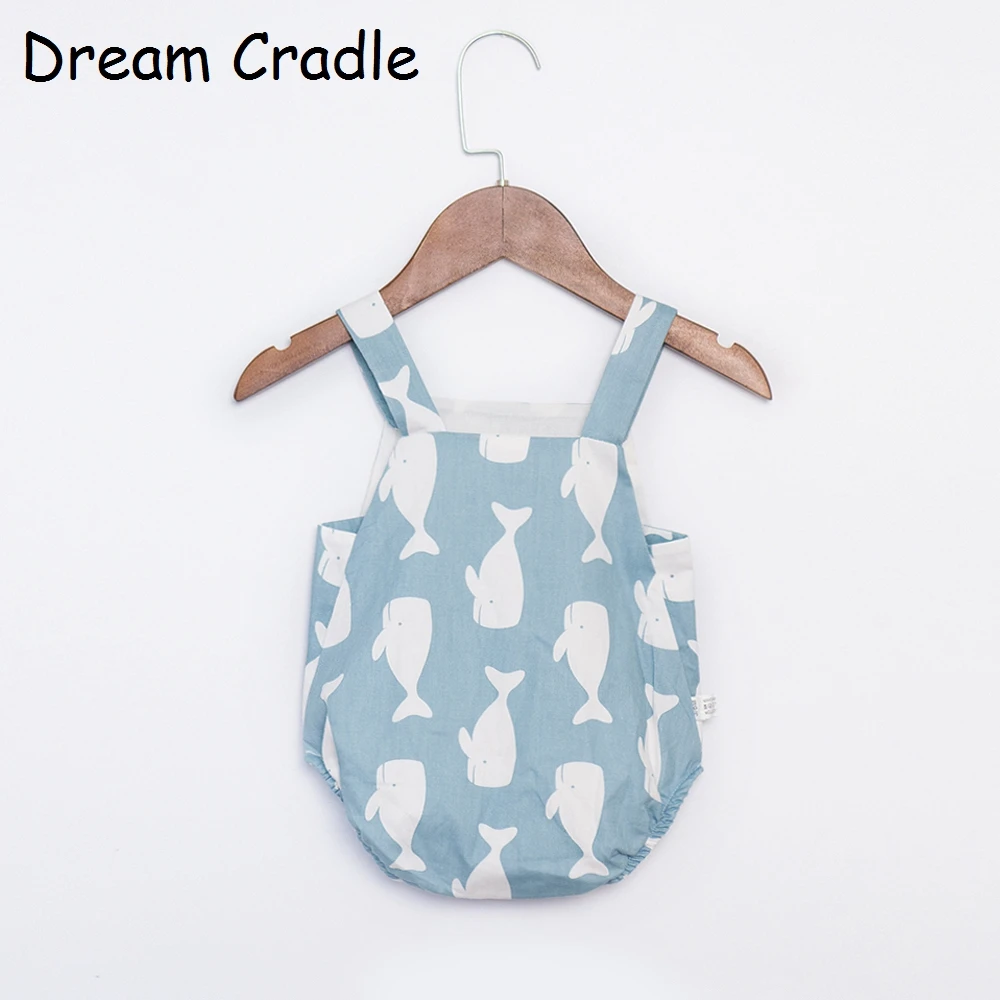 Dream Cradle/Новинка милый детский комбинезон унисекс Летний для маленьких мальчиков