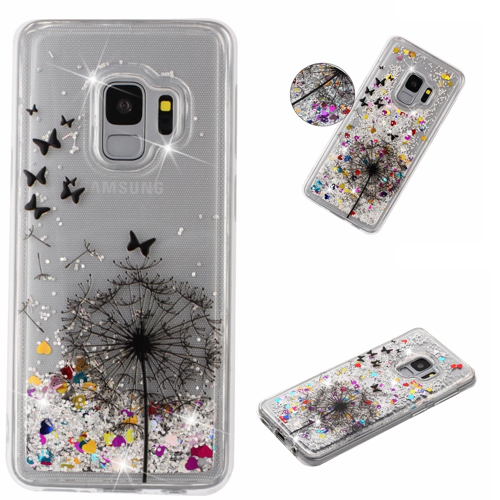 For Samsung Galaxy S9 S 9 SM-G960F/DS SM-G960F Dynamic Liquid Quicksand Cover SM G960F/DS G960F G960W G960N G960U Bling Cases | Мобильные
