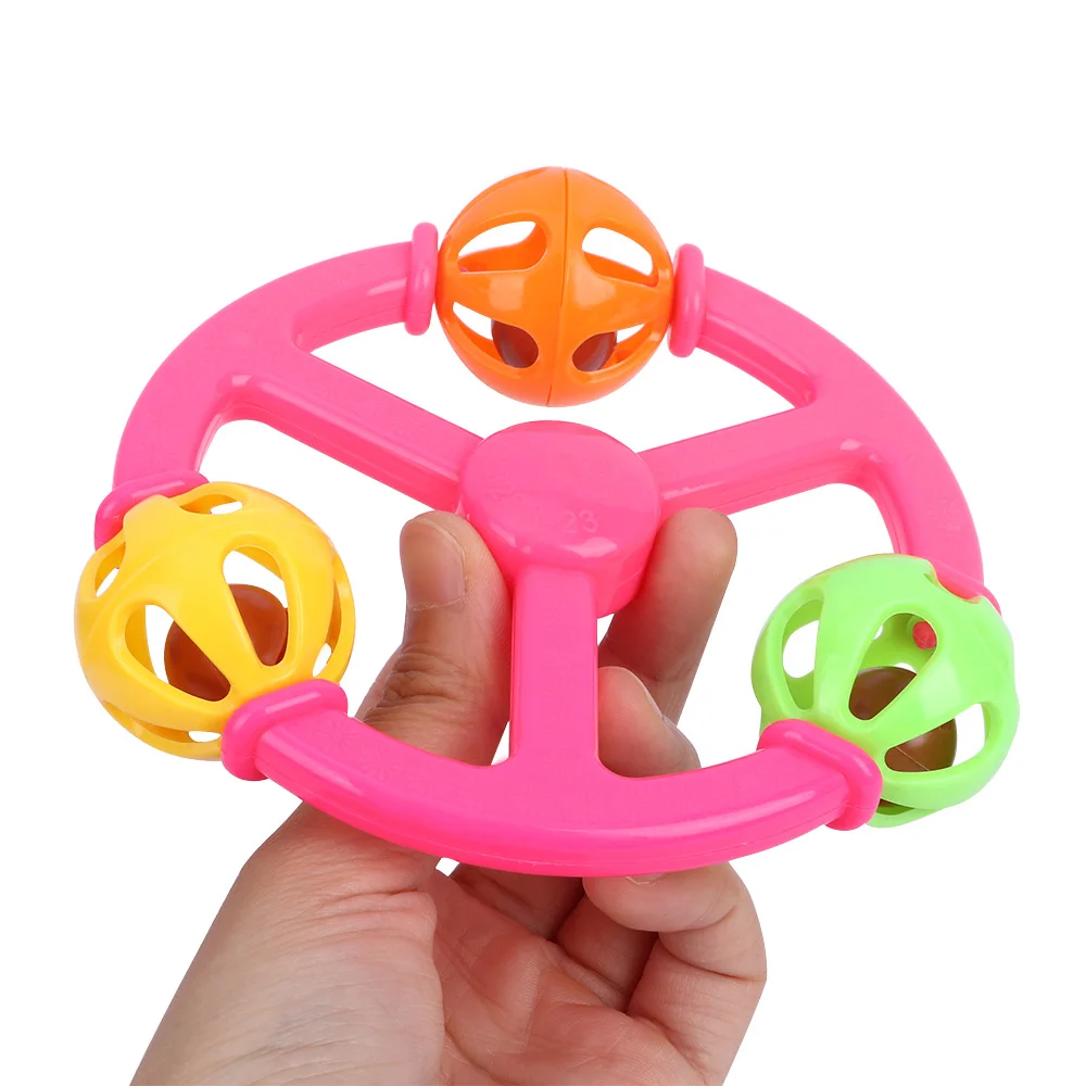 Детские милые погремушки игрушка умные захватывающие десны пластиковые для рук