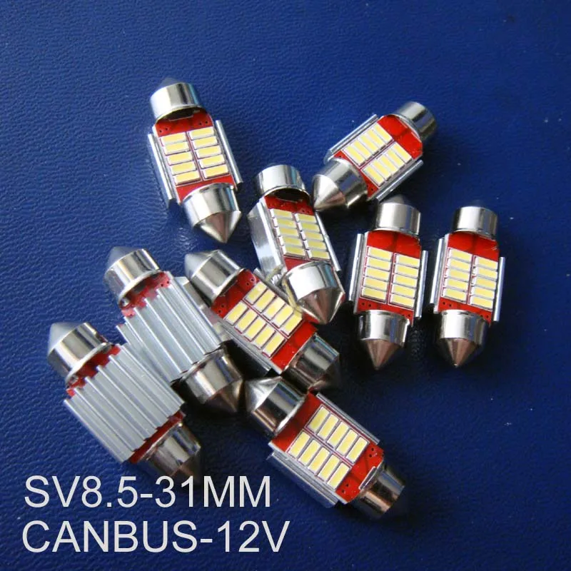 High quality 12V 31mm Auto Festoon Led Lamps CANBUS Error Free Led Car Interior Dome Lamp Reading Bulbs free shipping 100pcs/lot