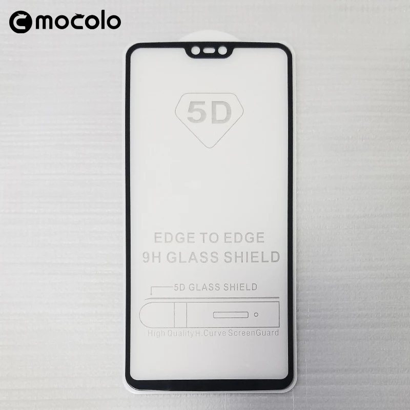 Mocolo 5D изогнутое полностью клеевое премиум стекло для OnePlus 6 полное покрытие