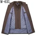 Размер 6XL 7XL 8XL, новинка, Осень-зима, мужские шерстяные пальто средней длины, деловые куртки, мужские утепленные шерстяные пальто