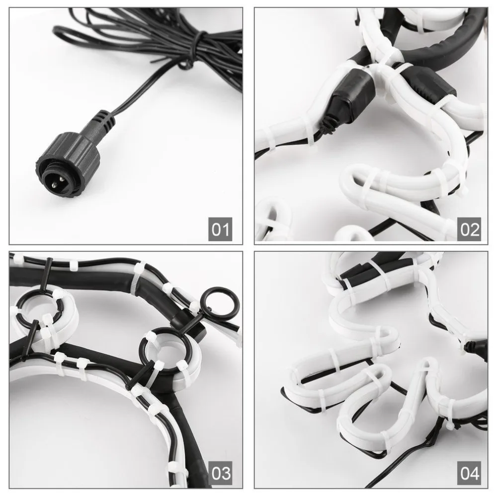 Рождественская декоративная неоновая вывеска световая гирлянда настенная лампа