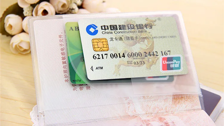 Водонепроницаемый ПВХ Прозрачный чехол для паспорта женский дорожный ID держатель для карт s бизнес кредитный держатель для карт