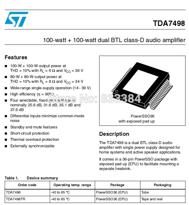 Горячая продажа TDA7498 + LM1036 Класс D аудио усилитель плата 100 Вт