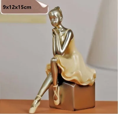Lighht Yellow S-03 Современная семья любовь балетная модель украшения фигурки из смолы абстрактные фигурки украшение статуи домашний рабочий стол Декор ремесла подарки - Цвет: Lighht Yellow S-03