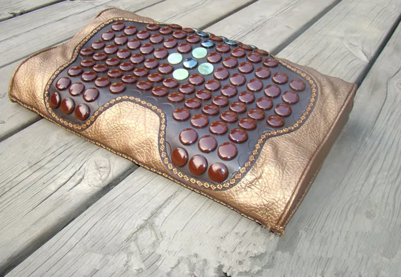 Нефритовый уход за здоровьем Массажная подушка для шеи с германием турмалин