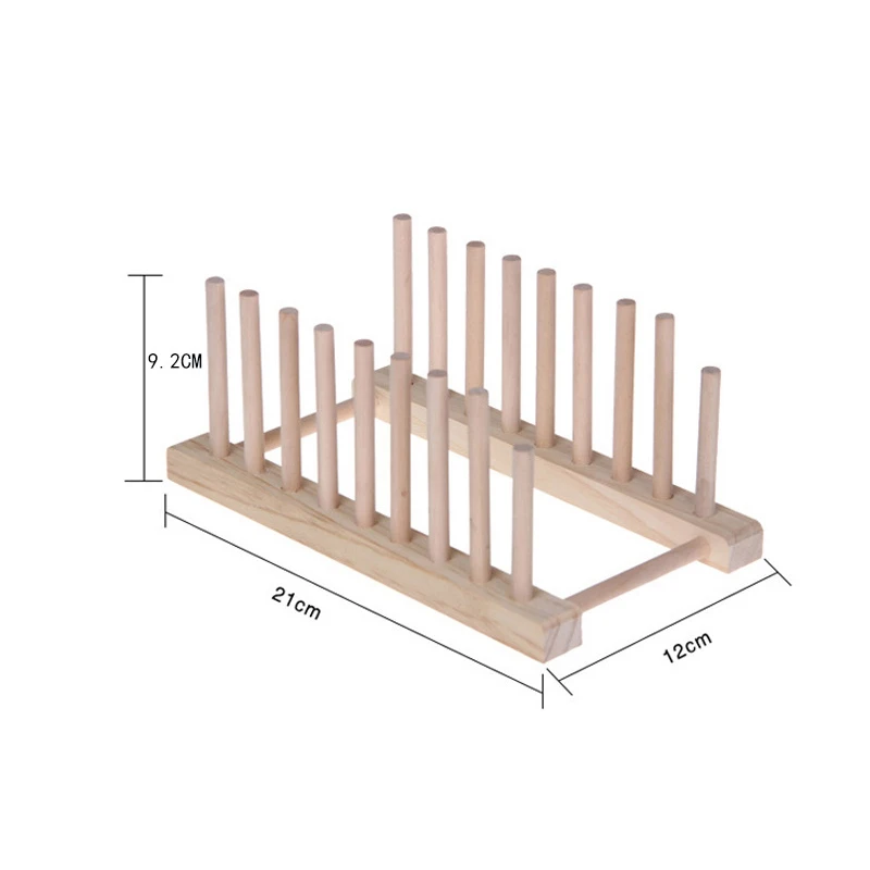 2 шт./лот многофункциональные съемные деревянные стеллажи для тарелок 8 подячеек