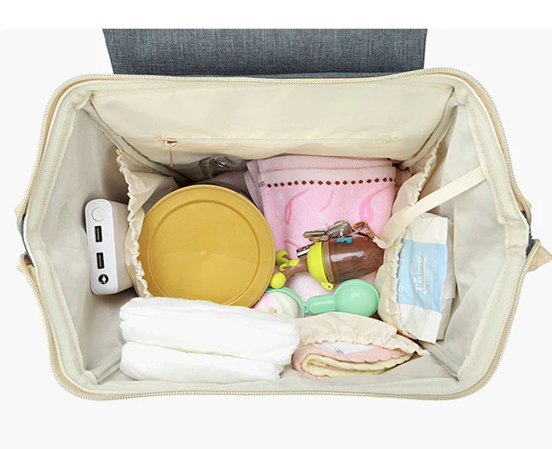 Baby Diaper Bag Backpack Mummy Daddy USB Backpack Stroller Nappy Bag Waterproof Oxford Handbag Nursing Bags Kits Maternity Bags