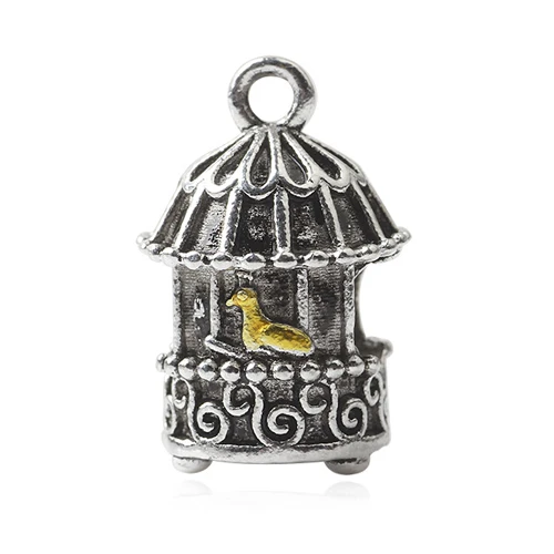 Btuamb Новое поступление серебряный цвет клетка амулеты бусины подходят Pandora