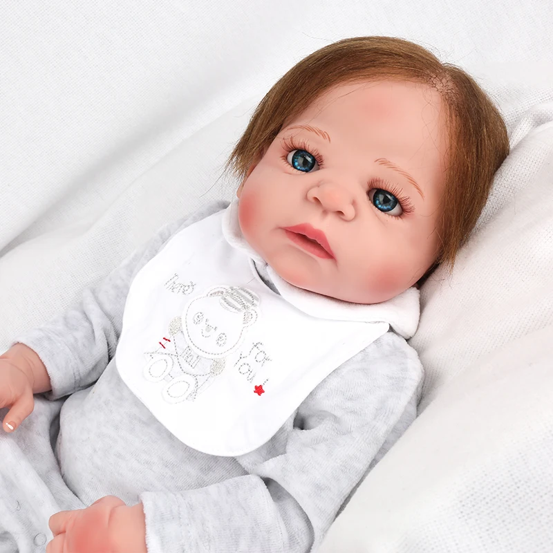 NPK полностью виниловые силиконовые куклы Reborn Baby 55 см мягкие реалистичные игрушки