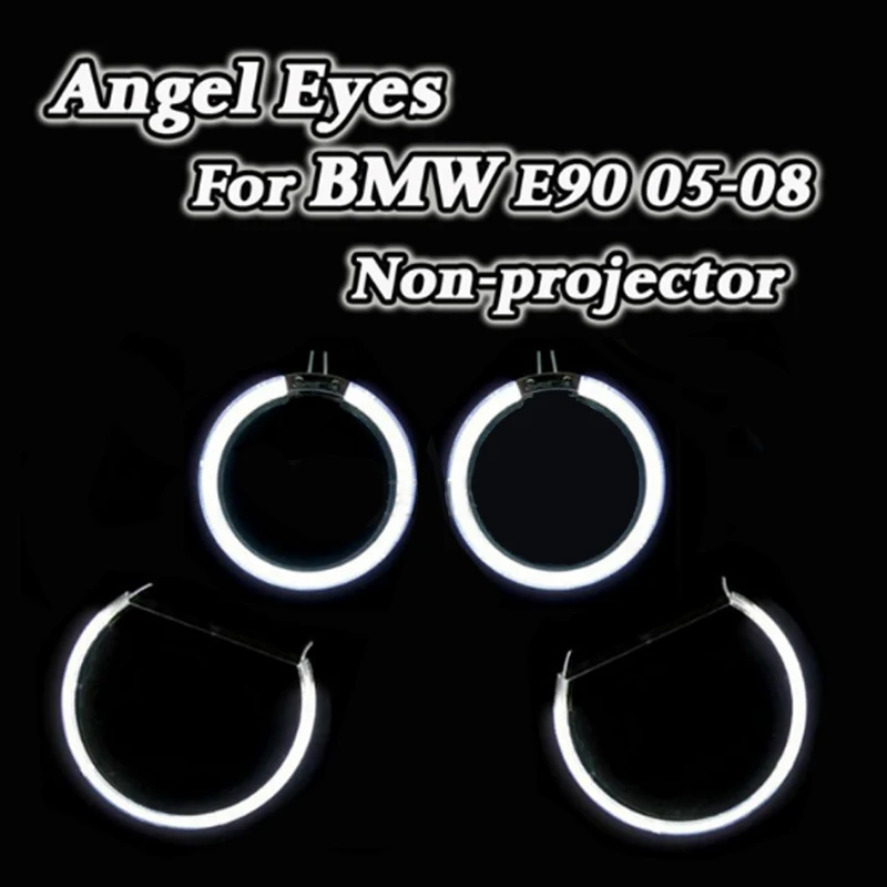 CCFL глаза ангела гало кольца DRL Комплект автомобильные для BMW 3 серии E90 2005 2008 не