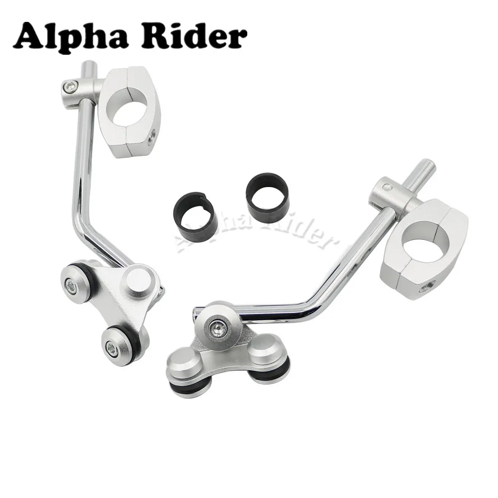 

7/8" 22mm / 1" 25mm Universal Motorcycle Windscreen Bracket Standard Handlebar Windshield Mounts Clamps Chrome