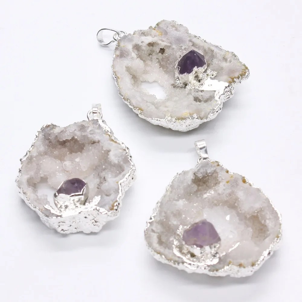 100 уникальный 1 шт. персонализированный посеребренный кристалл неправильной