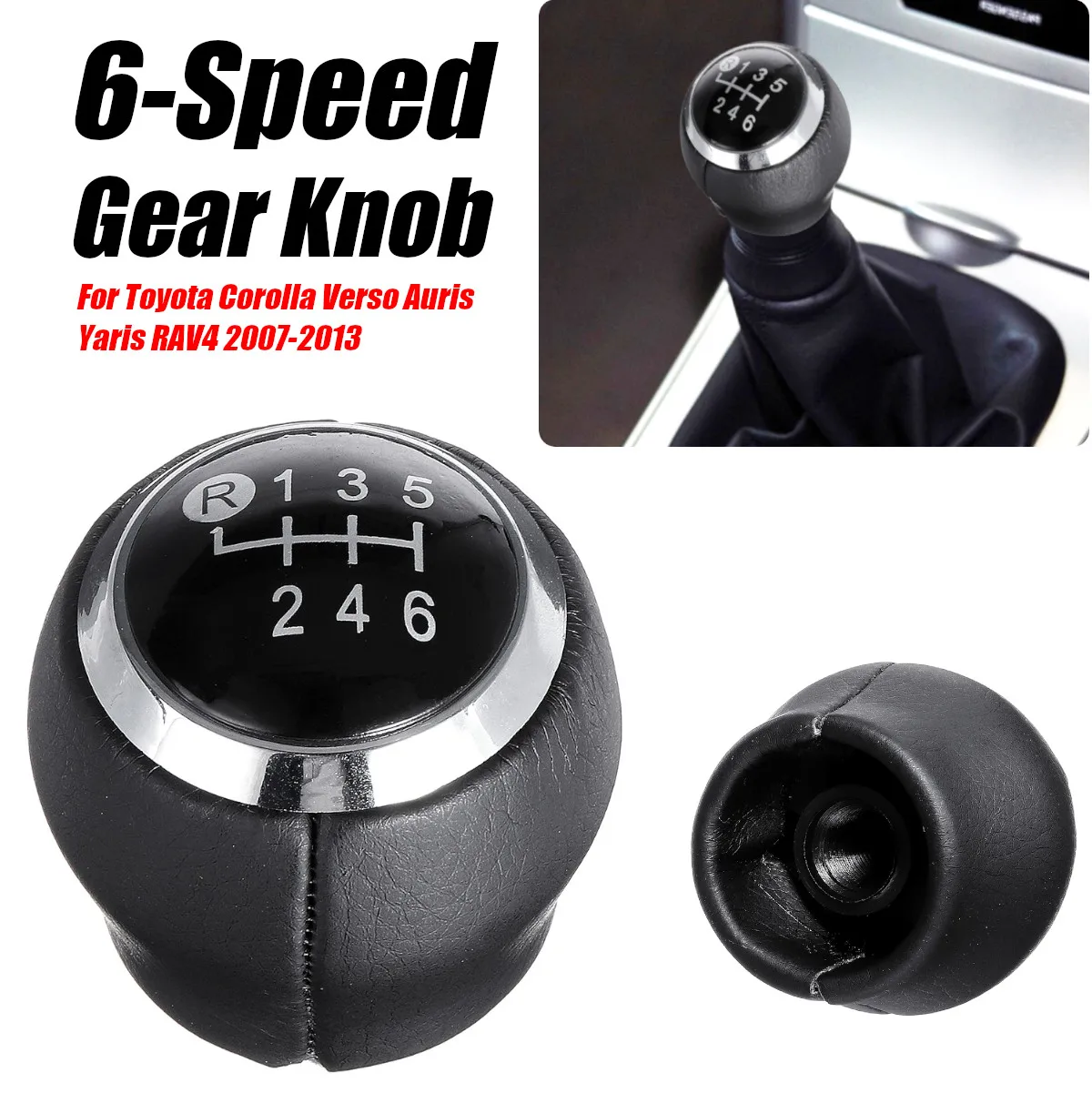 6 Speed Автомобиль 5 6 скоростей Рычаг переключения передач ручка переключения для Toyota Corolla Verso Auris Yaris RAV4 2007-2013 - Название цвета: 6 Speed