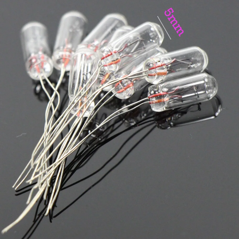100PCS 12V 14V 16V 115mA зерноуборочный мини пшеницы Прозрачный 5 мм лампочки теплый белый