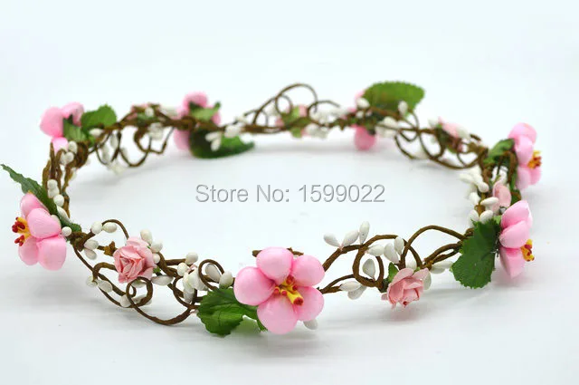 Ретро цветок сливы невесты корона элегантный свадебный головной убор для