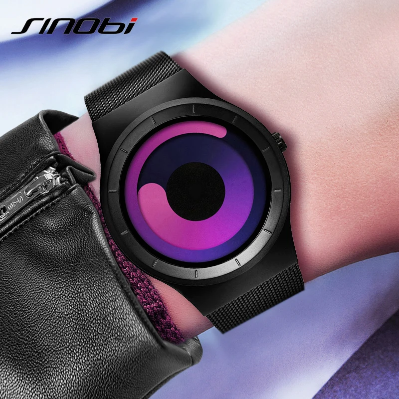 SINOBI бренд научная фантастика креативные женские часы модные кварцевые Montre Femme 2019