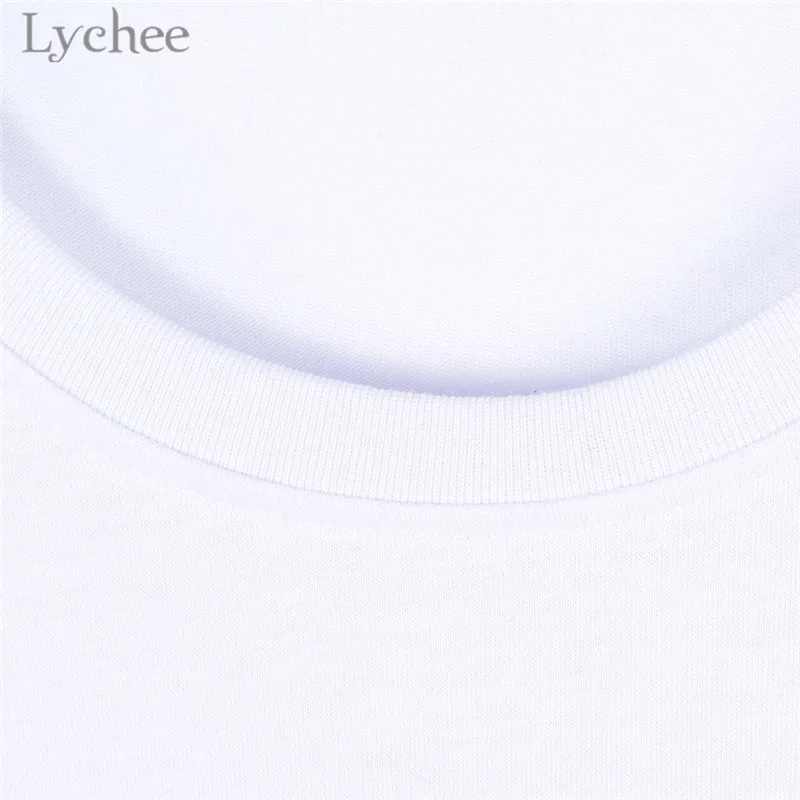 Женская футболка Lychee с японским аниме принтом Сейлор Мун Повседневная белая