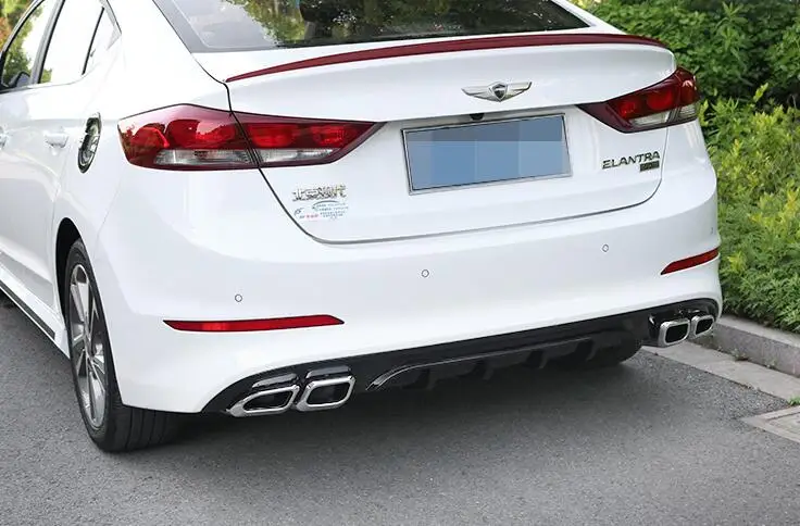Для Jade Dynast Elantra задний ABS задний бампер диффузор защитные бамперы для 17 Elantra обвес бампер задний губы задний спойлер