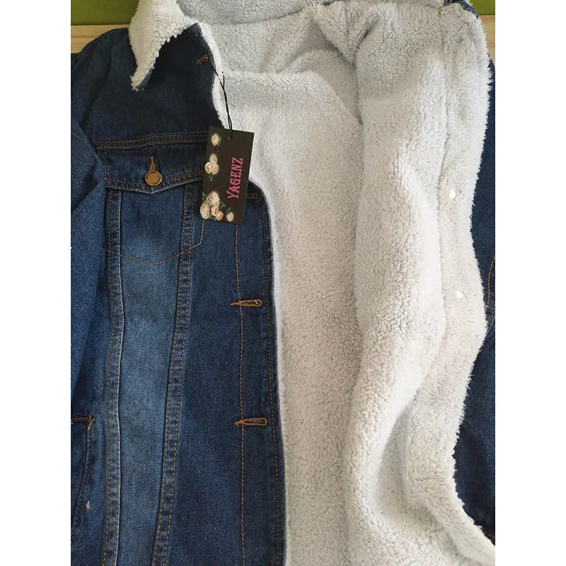 Зимняя джинсовая куртка пальто Новинка осени 2021 женская одежда длинная