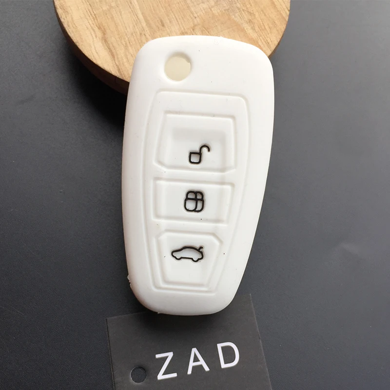 ZAD силиконовый резиновый чехол для автомобильного ключа ford focus st Fiesta Ecosport Ranger Escape