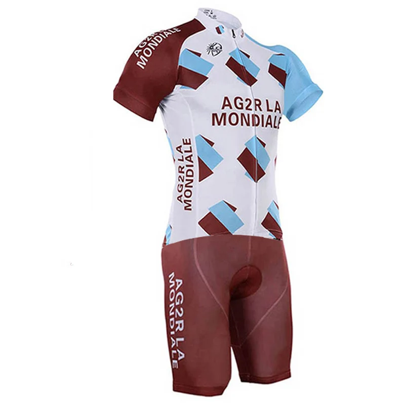 Профессиональная команда AG2R велокостюм из одного предмета летнее боди с
