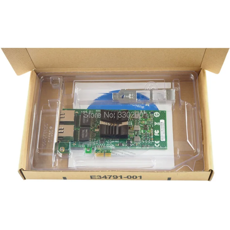 Фанми 82576 EB/Гб адаптер с двумя портами для PCI-E X1 Gigabit Ethernet сетевой карты 10/100/1000 Мбит сетевой адаптер геймпад проводной E1G42ET