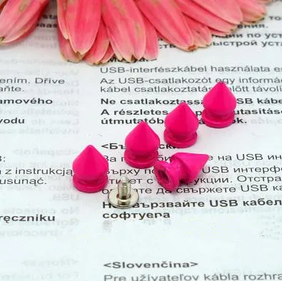 8*13 мм Металлические конфеты цвета отвертки DIY ремесло панковские Заклепки Пули