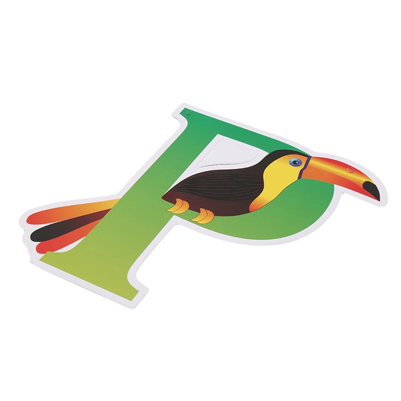 Кокосовое дерево джунгли животные гирлянды конфеты Декор День Рождения флаг