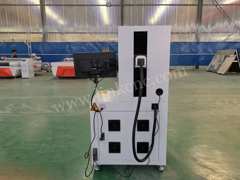 Настольная волоконная лазерная маркировочная машина 20 Вт с акриловой защитной