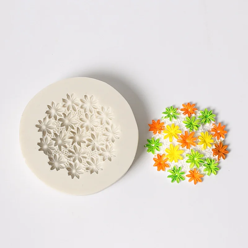 1 шт. в форме цветов помадка Силиконовая Форма Ремесло шоколадная форма для