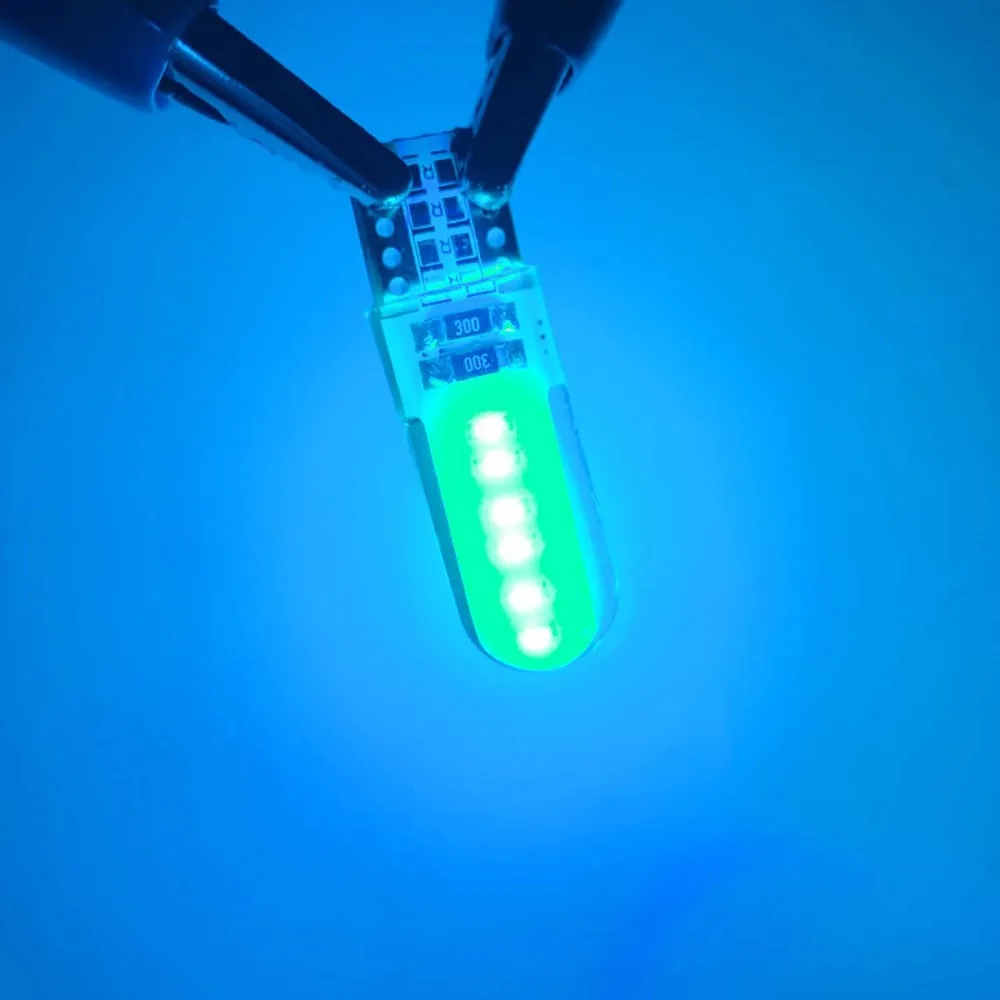 6 шт T10 W5W светодиодный интерьер автомобиля светильник COB габаритная лампа 12V 168 194 501 клиновидные боковые парковочная лампа canbus Авто для lada автомобиль стиль