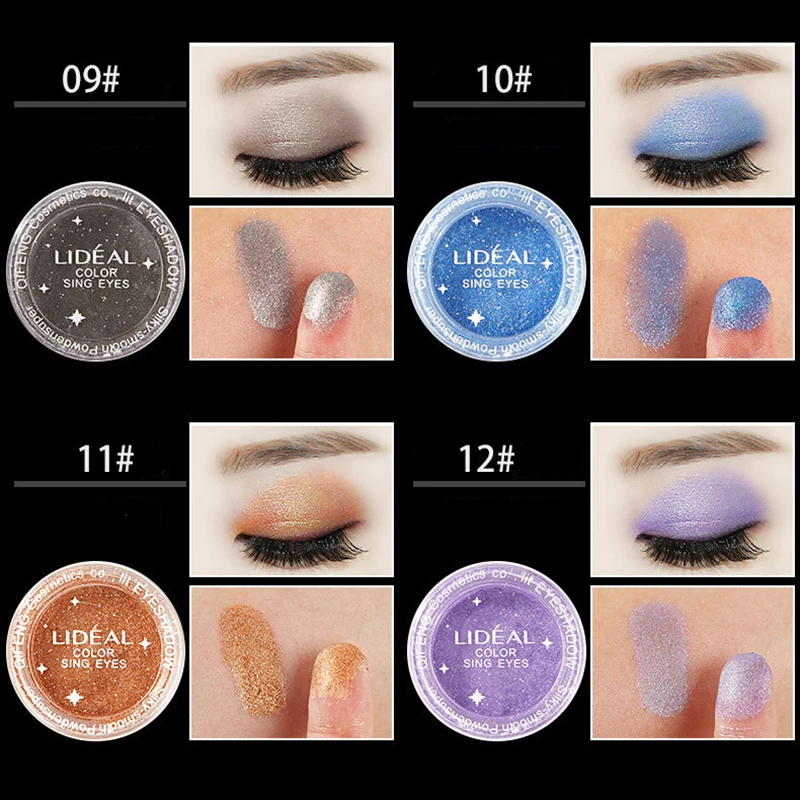 LIDEAL Brand 35 Colors Shimmer Eye Shadow Powder Pigment Colorful Glitter Eyeshadow Set Makeup Tools|powder glitter eyeshadow|eyeshadow
