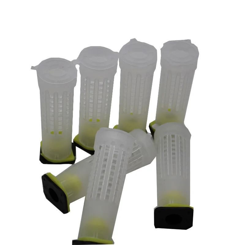 120 компл./лот Пчеловодство Rearing Cup Kit Queen Bee роликовые клетки для волос с держателем
