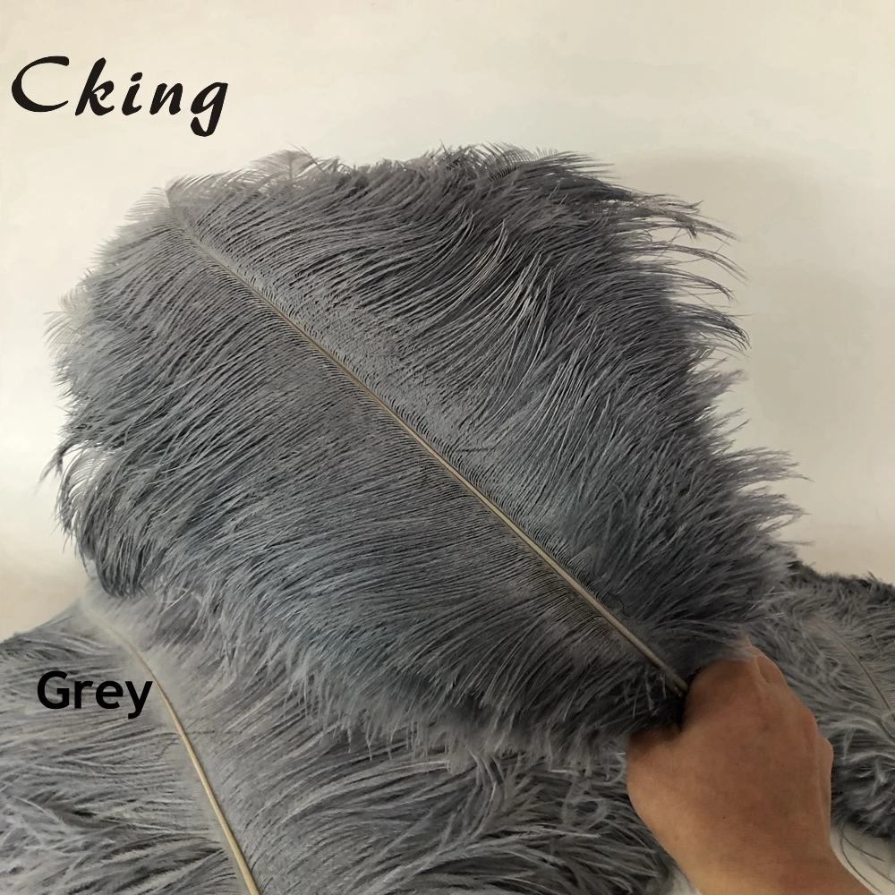 wholesale 100pcs High quality natural real peacock Blue dyed ostrich feathers 6-24inch/15-60cm diy Decorations stage performance
