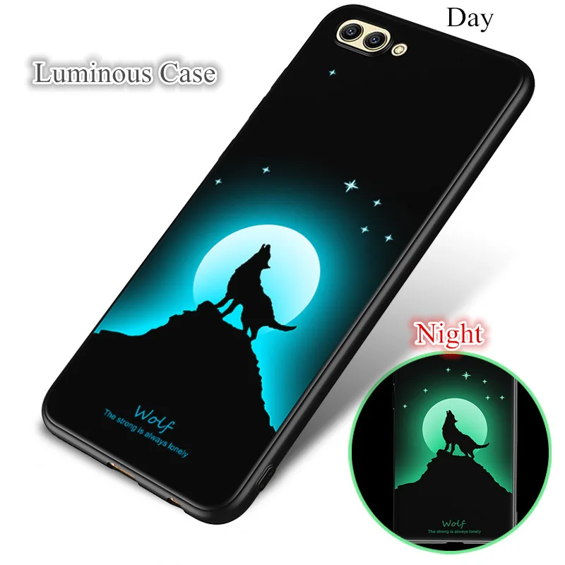 3D светящийся чехол для huawei Honor 8 9 Lite V9 Play мягкий чехол для телефона лампа ТПУ узор задняя крышка для Honor 10 V10 светящийся олень - Цвет: 006
