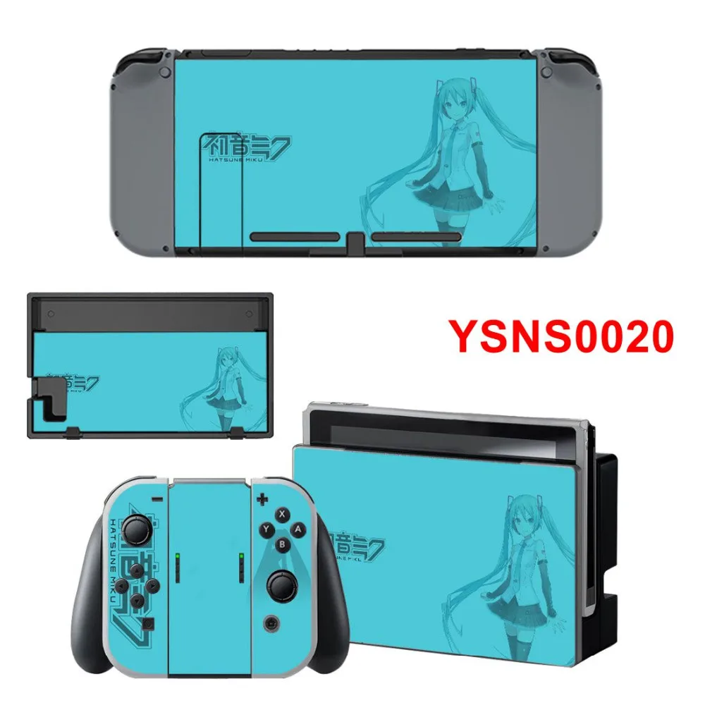 Новая Милая виниловая наклейка Hatsune Miku для Ninetendo Switch Console& наклейки для геймпада