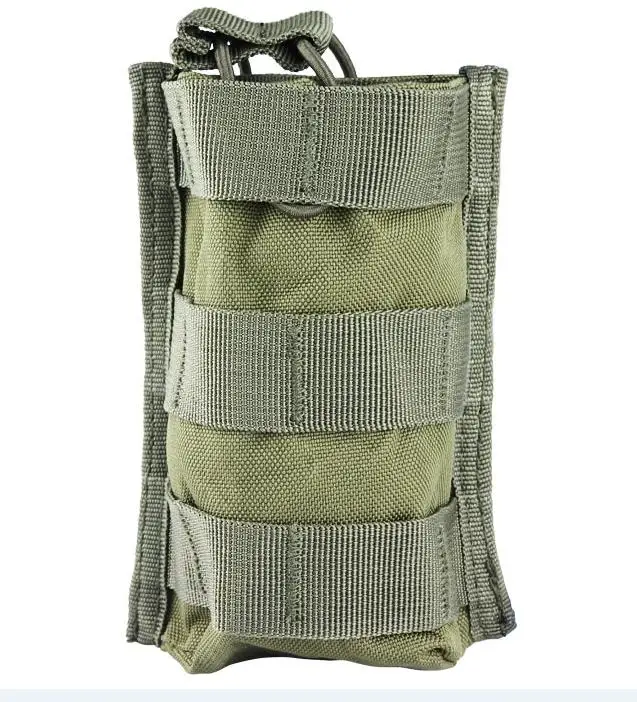 Army Green Военный Тактический Одиночный Пистолет Журнал Чехол для фонарика оболочка страйкбол Охота Открытый Топ картридж клип карман патроны Molle Чехол - Цвет: Army Green