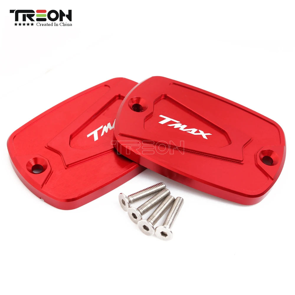 TREON Новинка для YAMAHA TMAX 500 TMax 530 CNC алюминиевая крышка резервуара тормозной жидкости