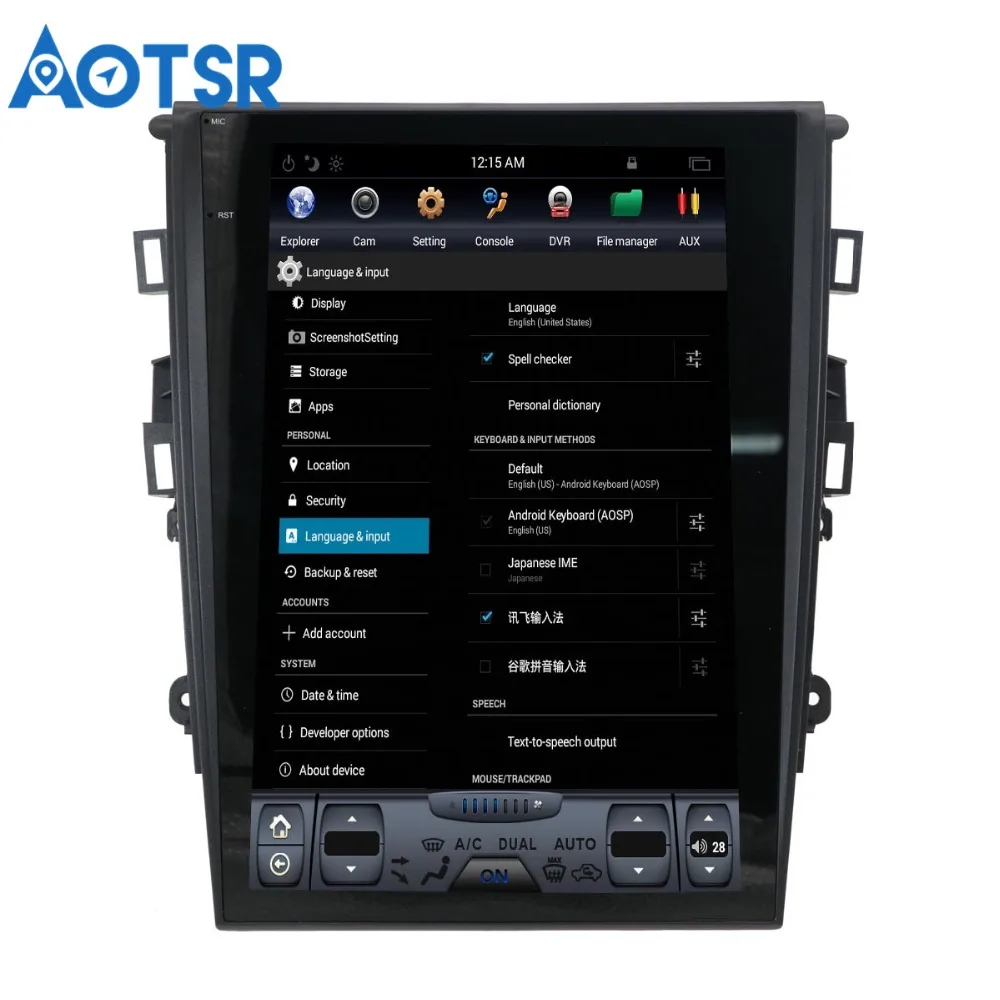 PX6 4 Гб ОЗУ Tesla стиль Android 8,1 Автомобильный gps навигатор для Ford Mondeo Fusion MK5 2013+ головное устройство Мультимедиа Радио магнитофон