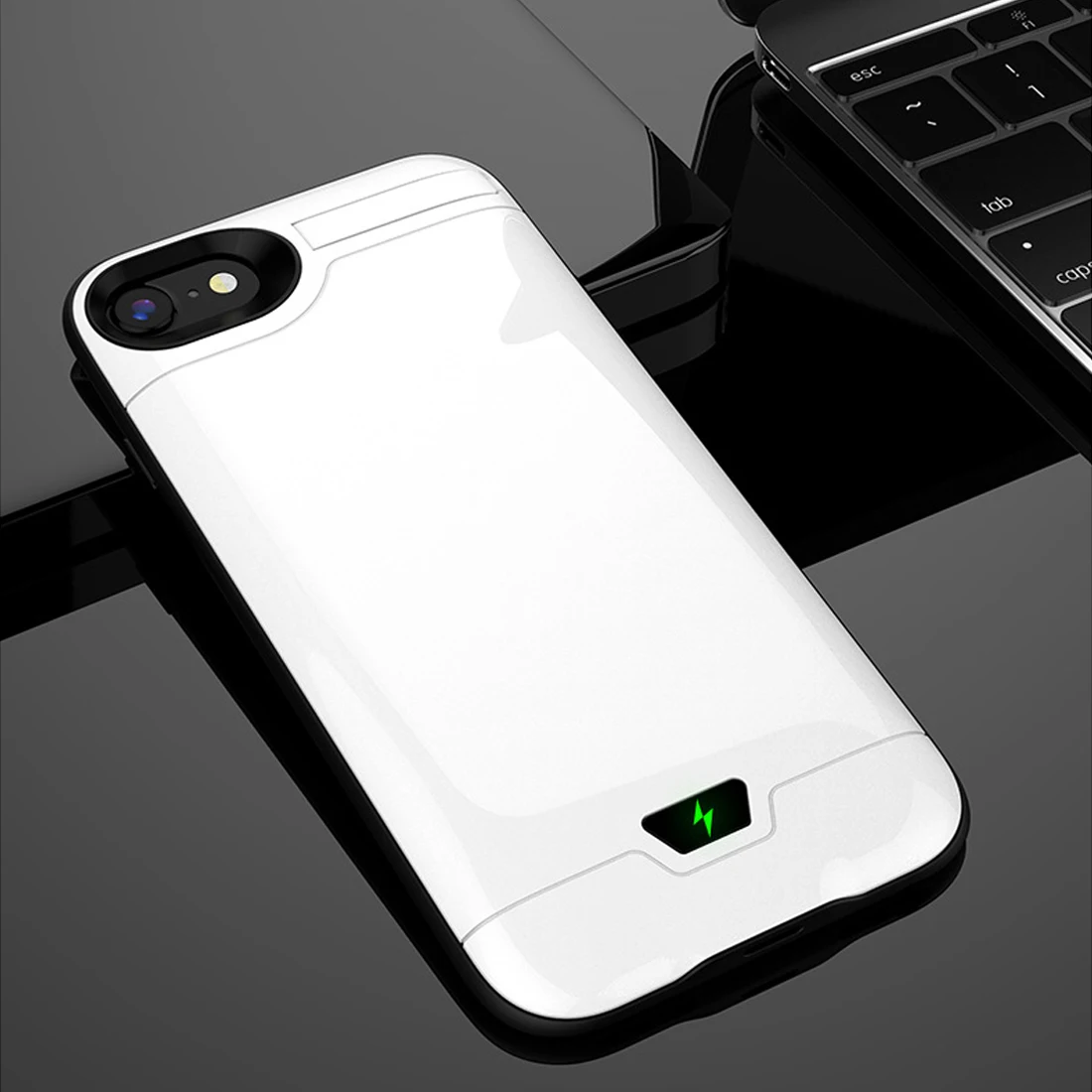 4.7inch(5200mAh) Для iphone 7 8 Зарядная база 8200 мАч портативное зарядное устройство Внешний внешний аккумулятор чехол для iphone 8 Plus запасная батарея - Цвет: 4.7inch(5200mAh)