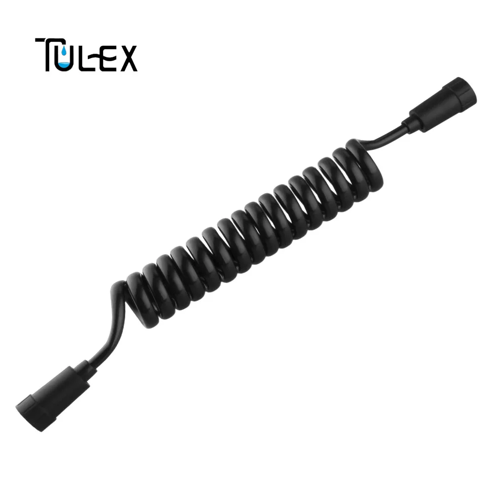 Tulex ПВХ шланг для биде Черный Гибкий Душевой шланг 2 м телефонная линия шланг для туалета Биде опрыскиватель аксессуары для ванной комнаты